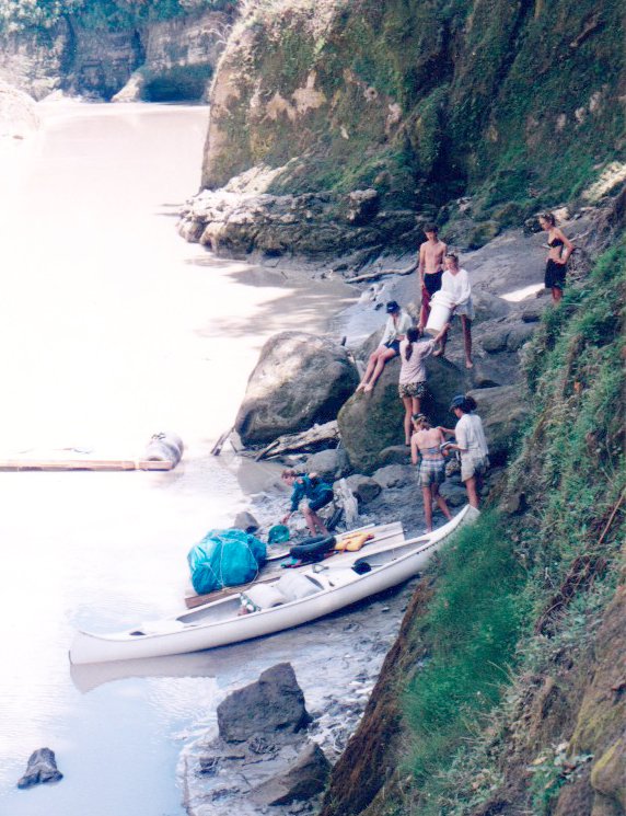 Kayaking and mountaineering.