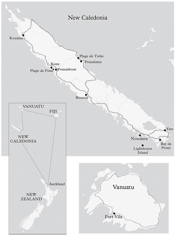 Map for Buddha and a Boat and the Pacific Ocean islands